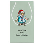 サンタ・イン・サンダル スモールペーパーバッグ (裏面)