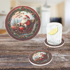 サンタ・イン・ザーズ・スリー・サンドストーン コースター