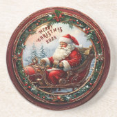 サンタ・イン・ザーズ・スリー・サンドストーン コースター (正面)