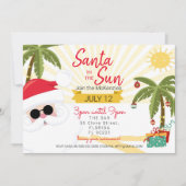 サンタ·イン·ザ·サンサマー·オーストラリア·パーティー·クリスマス 招待状 (正面)