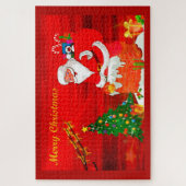 サンタ・イン・ザ・チムニー ジグソーパズル (縦)