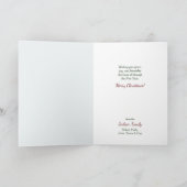 サンタ・イン・ザ・フォレスト・ヴィンテージ・クリスマスカード カード (内部)