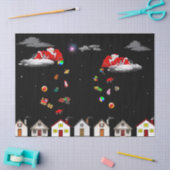 サンタ・イン・スカイティッシュペーパー 薄葉紙 (クラフト)