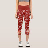 サンタ・イン・スノー カプリレギンス (正面)