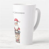 サンタ・イン・チムニー・クリスマス カフェラテマグ (右アングル)