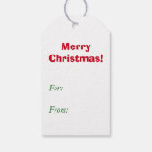 サンタ・イン・チムニー・クリスマス ギフトタグ (裏面)