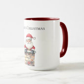 サンタ・イン・チムニー・クリスマス マグカップ (正面右)