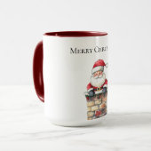 サンタ・イン・チムニー・クリスマス マグカップ (正面左)