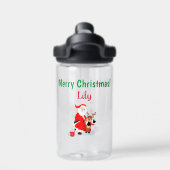 サンタ・イン・ノース・ポールとルドルフ ウォーターボトル (背面)