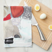 サンタ・イン・ブーツ キッチンタオル (四つ折り)