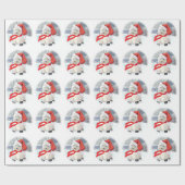 サンタ・イン・ブーツ ラッピングペーパー (フラット)