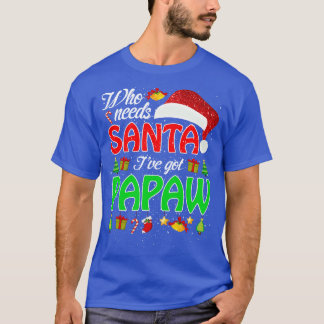 サンタ・イヴ・パポー得フ・マおもしろいッチング Tシャツ