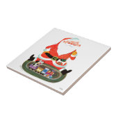 サンタ・ウィズ・トレイン タイル (側面)