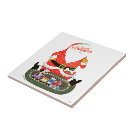 サンタ・ウィズ・トレイン タイル (側面)