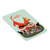 サンタ・ウィズ・トレイン マグネット (右側)