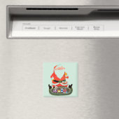 サンタ・ウィズ・トレイン マグネット (インサイチュ (食洗機))