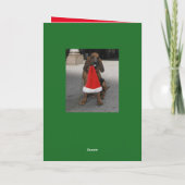 サンタ・ウィンジー・ザ・ブラッドハウンドのクリスマスカード シーズンカード (裏面)