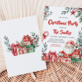 サンタ ウィンター クリスマス パーティー 招待状