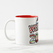 サンタ・ウェルカム2025年マグカップ ツートーンマグカップ (左)
