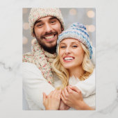 サンタ・ウォーター・カラーのクリスマス 箔シーズンカード (裏面)