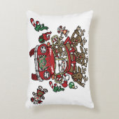 サンタ・ウッディと彼のトナカイのクリスマスアニメ アクセントクッション (正面(垂直))