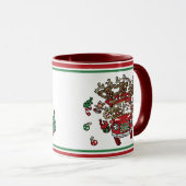 サンタ・ウッディと彼のトナカイのクリスマスアニメ マグカップ (正面右)