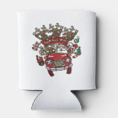 サンタ・ウッディと彼のトナカイのクリスマスアニメ 缶クーラー (裏面)