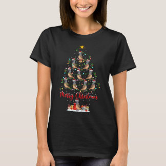 サンタ・ウワイル・クリステムにマッチするウワイルの鳥のクリスマス Tシャツ