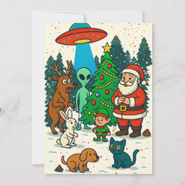 サンタ、エイリアン & ホリデーうんこ クリスマスの遭遇 シーズンカード