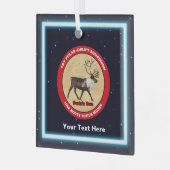 サンタ・オウン – 第1極空輸飛行隊 ガラスオーナメント (正面左)