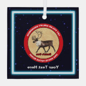 サンタ・オウン – 第1極空輸飛行隊 ガラスオーナメント (裏面)