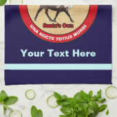 サンタ・オウン – 第1極空輸飛行隊 キッチンタオル (折り畳み)