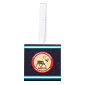 サンタ・オウン – 第1極空輸飛行隊 キューブオーナメント (正面)