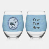 サンタ・オウン – 第1極空輸飛行隊 ステムなしワイングラス (正面)