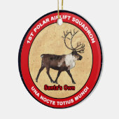 サンタ・オウン – 第1極空輸飛行隊 セラミックオーナメント (左)