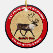 サンタ・オウン – 第1極空輸飛行隊 セラミックオーナメント (裏面)