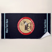 サンタ・オウン – 第1極空輸飛行隊 ビーチタオル (正面)