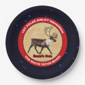 サンタ・オウン – 第1極空輸飛行隊 ペーパープレート (正面)