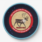 サンタ・オウン – 第1極空輸飛行隊 ペーパープレート (正面)