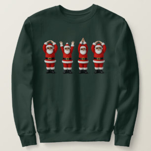 サンタ オハイオ 中西部パーティー O-H-I-O クリスマス スウェットシャツ