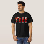 サンタ オハイオ 中西部パーティー O-H-I-O クリスマス Tシャツ (正面フル)