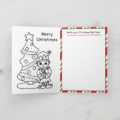 サンタ・オブ・カラーからの手紙 | カラーリングページ カード (内部)