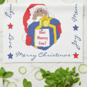 サンタ・オブ・カラーが言う キッチンタオル (折り畳み)