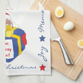 サンタ・オブ・カラーが言う キッチンタオル (四つ折り)