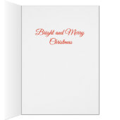 サンタ・オブ・ザ・格言冬のクリスマスグリーティング (内側 (右))