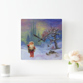 サンタ·オブ·ザ·格言 スクエア壁時計 (ホーム)