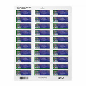 サンタ・オブ・ザ・格言・ブルー・クリスマス ラベル (フルシート)