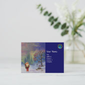 サンタ・オブ・ザ・格言・モノグラム・ブルー・サファイア 名刺 (スタンド正面)