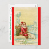 サンタ・オン・ア・ポーラ・ベア シーズンポストカード (正面/裏面)