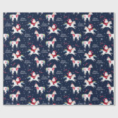 サンタ・オン・ア・ユニコーン ラッピングペーパー (フラット)
